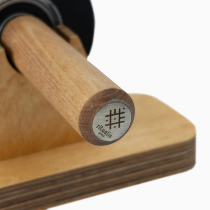 Ritualis Press Lino Pin Roller Detail Logo View