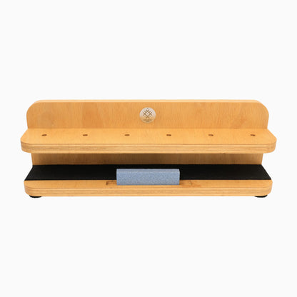 Ritualis Press Wooden Chisel Rack Front View