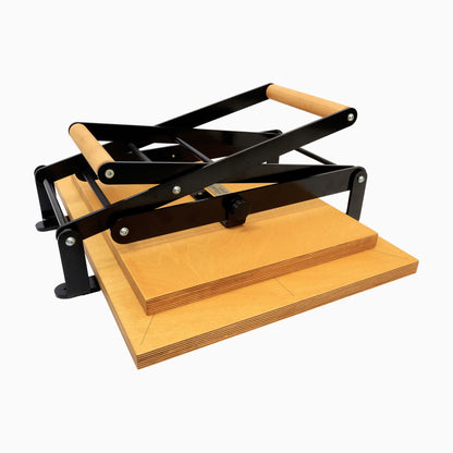 Ritualis Press textile A2 lino print press front view