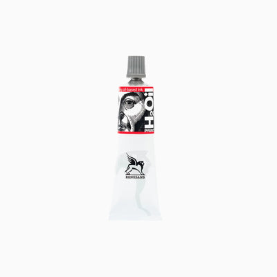 Tinta Renesans H2Oil para linogravura, vermelho de cádmio 